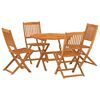 vidaXL Set da Pranzo da Giardino 5 pz in Legno Massello di Acacia