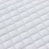 vidaXL Topper per materasso Bianco 70 x 200 x 3.5 cm Tessuto Jacquard