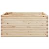 vidaXL Fioriera da Giardino 100x100x46 cm in Legno Massello di Pino