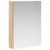 vidaXL Mobiletto per specchio da bagno Rovere Sonoma 50 x 14,5 x 70 cm