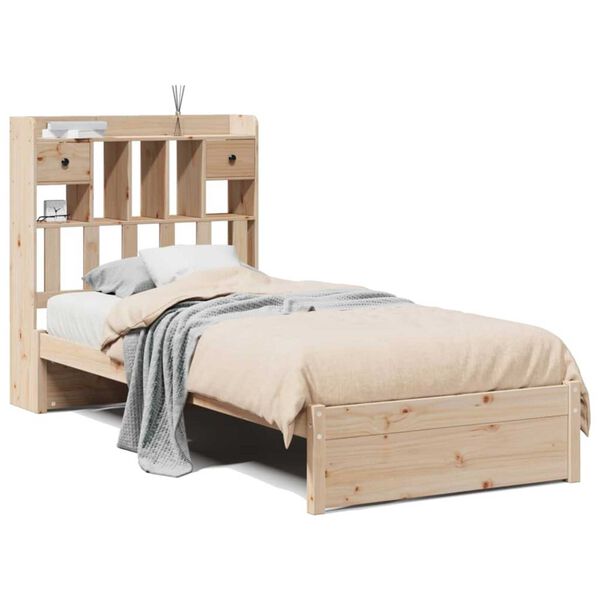 vidaXL Letto Libreria senza Materasso 100x200 cm in Legno di Pino