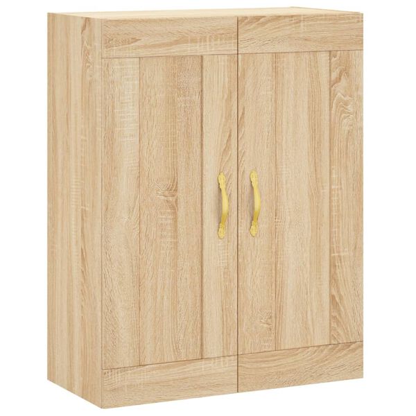 vidaXL Mobile a Parete Rovere Sonoma 69,5x34x90 cm Legno Multistrato
