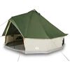 vidaXL Tenda Familiare Tipi per 10 Persone Verde Impermeabile