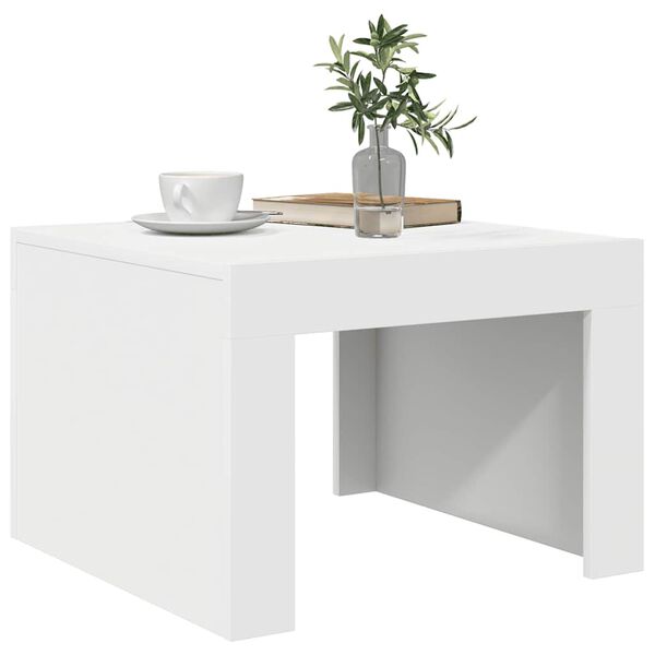 vidaXL Tavolino da Salotto Bianco 50x50x35 cm in Truciolato