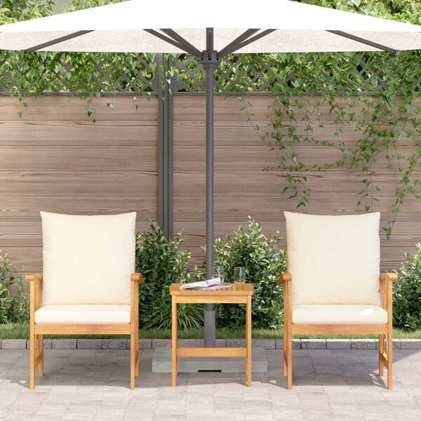 vidaXL Set Divano da Giardino 3 pcs Marrone legno massello di acacia