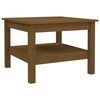 vidaXL Tavolino da Salotto ambra 55x55x40 cm Legno Massello di Pino