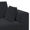 vidaXL Divano 3 pcs Nero 250 x 188 x 76 cm Velluto