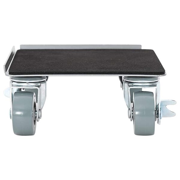 vidaXL Ruote per mobili 4 pz con sollevatore 13,5x13,5x6 cm Acciaio 1300 kg