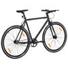 vidaXL Bicicletta a Scatto Fisso Nera 700c 51 cm
