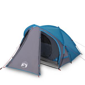 vidaXL Tenda da Campeggio a Cupola per 2 Persone Blu Impermeabile