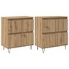 vidaXL Sideboards 2 pcs rovere artigianale