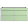 vidaXL Fioriera Verde 160 x 80 x 75 cm Acciaio