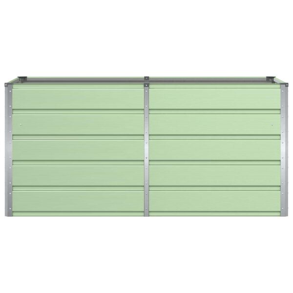 vidaXL Fioriera Verde 160 x 80 x 75 cm Acciaio