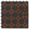 vidaXL Piastrella per Decking 11 pcs Teak riciclato 30 x 30 cm WPC