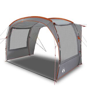 vidaXL Tenda da Campeggio per Auto Grigio e Arancione Impermeabile