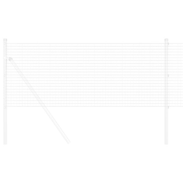 vidaXL Recinzione in Rete Saldato Argento 0.8 x 100 m