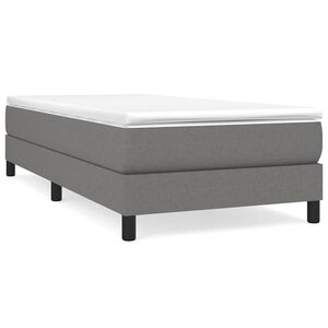 vidaXL Struttura Letto a Rete a Molle Grigio Scuro 80x200 cm Tessuto