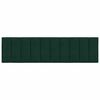 vidaXL Cuscino Testiera Hanko Verde Scuro 180 cm in Velluto