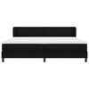 vidaXL Letto a molle con materasso Nero 200 x 200 cm Tessuto