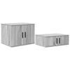 vidaXL Armadio 2 pz Grigio Sonoma 108 x 41 x 40 cm