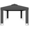 vidaXL Gazebo con Tetto Doppio 3x6 m Antracite