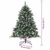 vidaXL Albero di Natale artificiale con 150 LED Verde 150 cm