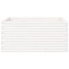 vidaXL Fioriera da Giardino Bianca 100x100x46cm Legno Massello di Pino