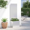 vidaXL Schermo per privacy in giardino Traforo Argento 50 x 140 cm