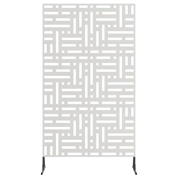 vidaXL Schermo per Privacy Grigio 100 x 50 x 180 cm Acciaio