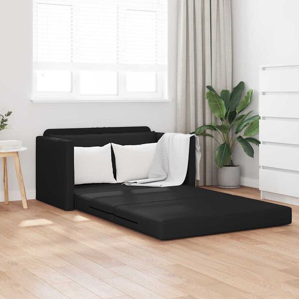 vidaXL Divano letto Nero 124 x 71 x 78 cm Velluto