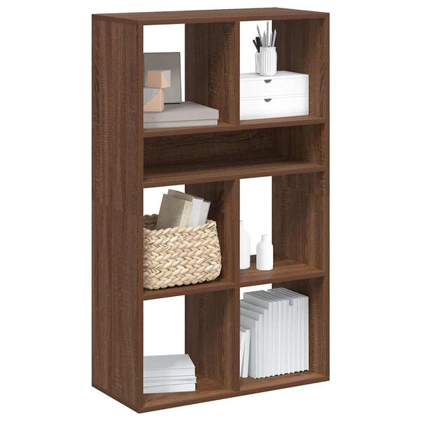 vidaXL Libreria Rovere Marrone 66x31x112 cm in Legno Multistrato