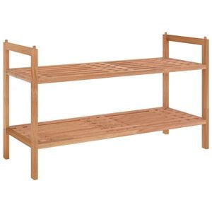 vidaXL Scarpiera 69x27x41 cm in Legno Massello di Noce