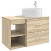 vidaXL Set di mobili per il bagno 2 pcs Rovere Sonoma