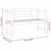 vidaXL Panchina da esterno con archiviazione Naturale 119 x 44 x 76 cm