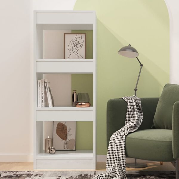 vidaXL Libreria/Divisorio Bianco Lucido 40x30x103 cm in Truciolato
