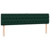 vidaXL Giroletto a Molle con Materasso Verde Scuro 180x210 cm Velluto