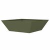 vidaXL Vaso da giardino 5 pcs Verde oliva 50 x 50 x 15 cm