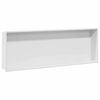 vidaXL Nicchia per doccia Bianco 90 x 30 x 9,5 cm Acciaio Inox