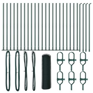 vidaXL Palo della recinzione Verde