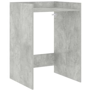 vidaXL Mobiletto per lavatrice Grigio Cemento 67,5 x 62 x 97 cm