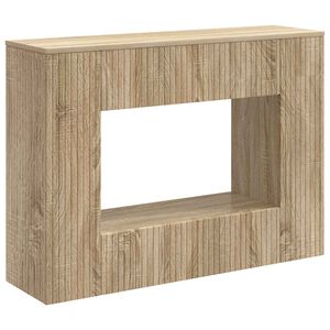 vidaXL Tavolo consolle Rigato Rovere Sonoma 101 x 29 x 74 cm