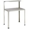 vidaXL Tavolo da rinvaso 80 x 50 x 104 cm Acciaio Inox Argento