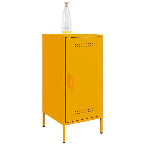 vidaXL Credenza Giallo Senape 36x39x79 cm in Acciaio
