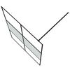 vidaXL Parete Doccia Walk in 140x195 cm Vetro Semi Smerigliato ESG