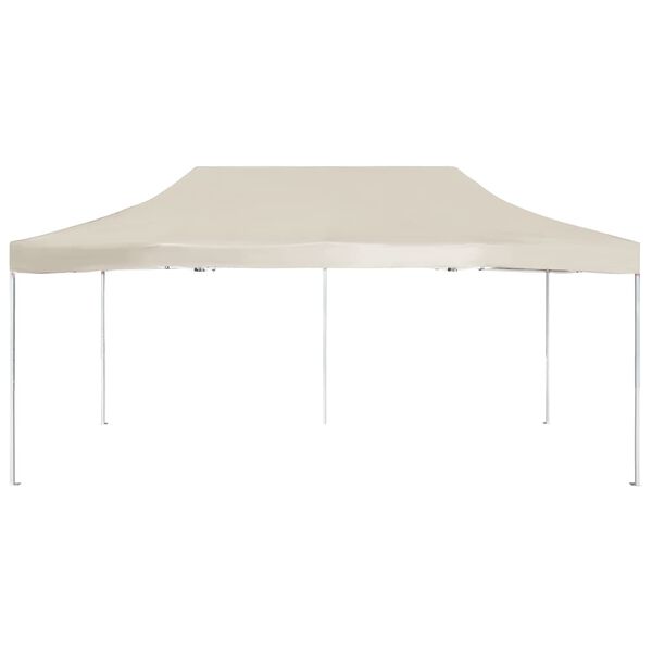 vidaXL Gazebo Professionale Pieghevole in Alluminio 6x3 m Crema