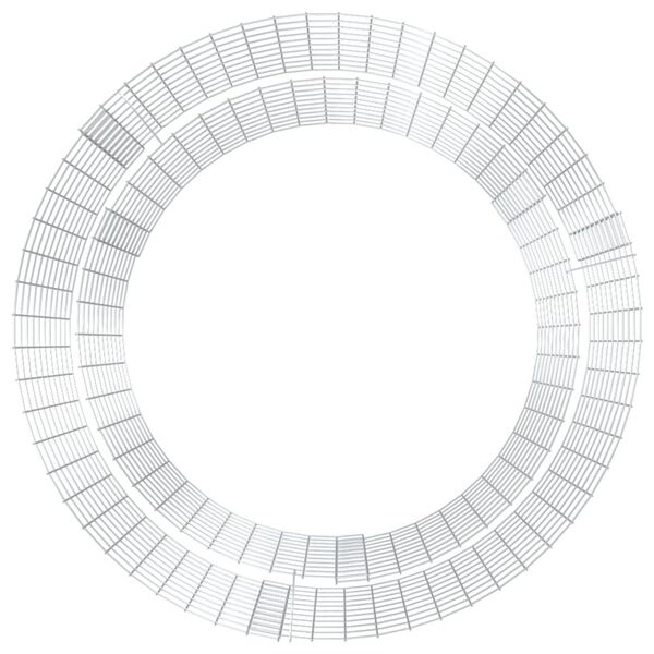 vidaXL Caminetto a Gabbione &Oslash; 100 cm Ferro Zincato