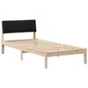 vidaXL Struttura del Letto con testiera Marrone e nero 100 x 200 cm
