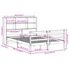 vidaXL Letto Libreria senza Materasso 160x200 cm in Legno di Pino