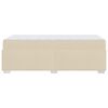 vidaXL Struttura del letto con materasso Crema 90 x 190 cm Tessuto