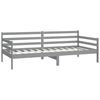 vidaXL Divano Letto con Materasso 90x200 cm Grigio in Legno di Pino